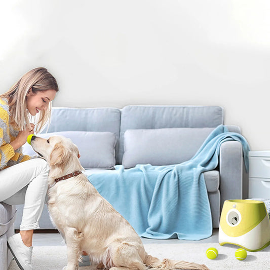 Dog Automatic Ball Launcher Dog Automatic Ball Launcher Interactive Pet Ball Thrower Throwing Game for Outdoor Indoor
