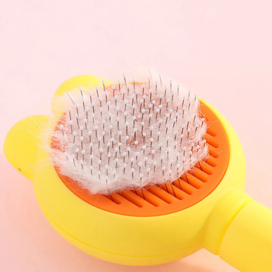 Pet  Hair Removal Cleaning Brushing Comb  One Click Cat Comb Massage Pet Beauty Cat Dog Floating Hair Massage Pet Comb