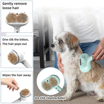 Steam Spray Dog Grooming Brush Unique Steam Brush For Dogs Luxury Grooming Brush Dog Steam Brush C